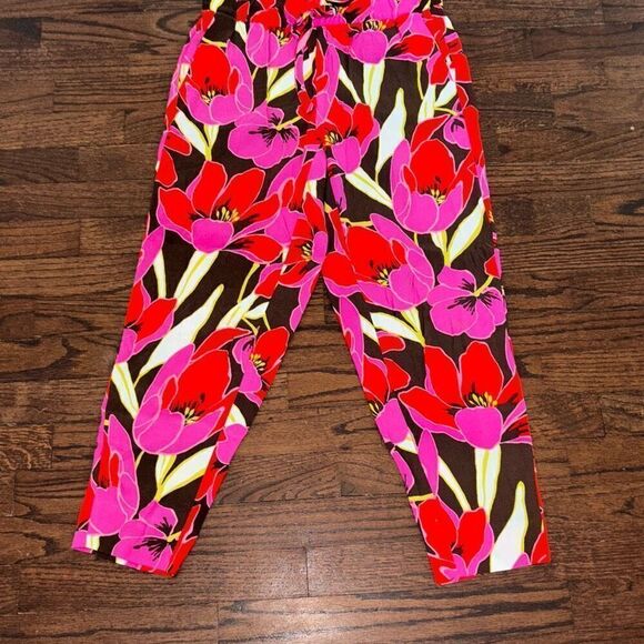 Kate Spade Tropical Hutton Lounge Pants Sz 0 worn 1x - Picture 3 of 8